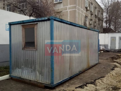 Б/У блок контейнер с тамбуром 5.85x2.45